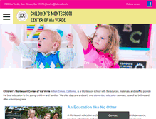 Tablet Screenshot of montessorisandimas.com